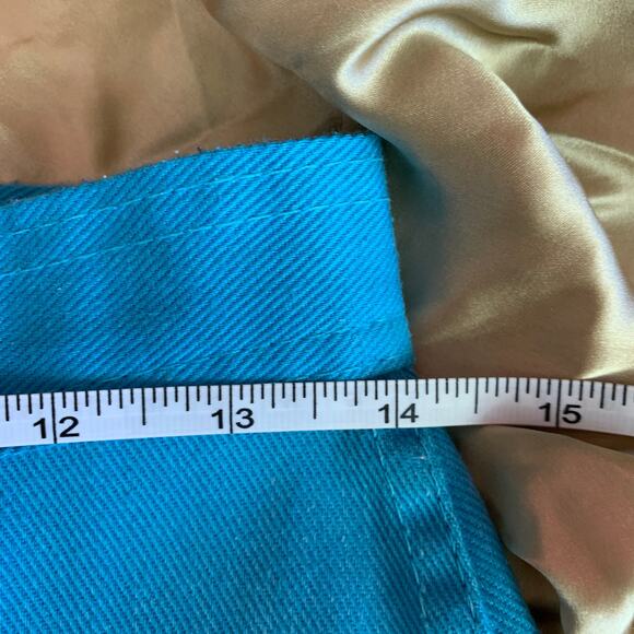 Diane Von Furstenburg Vintage Blue High Waisted Pants Jeans - Picture 7 of 10